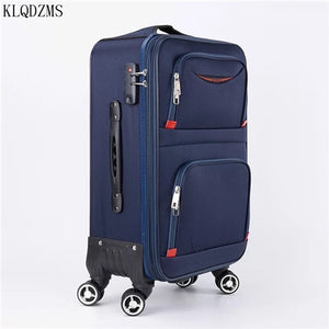 Open image in slideshow, KLQDZMS 20&quot;22&quot;24&quot;26&quot;28inch New Waterproof Oxford Rolling Luggage carry on Trolley Suitcase Women Men Travel Suitcase With Wheel
