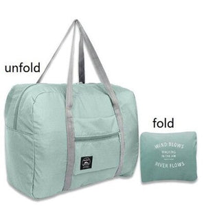 Open image in slideshow, Waterproof Nylon Travel Bags Women Men Large Capacity Folding Duffle Bag Organizer Packing Cubes Luggage Girl Weekend Bag
