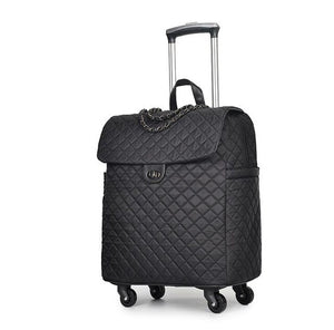 Open image in slideshow, Brand Women Wheeled Luggage bag Cabin travel Trolley Bags on wheels rolling luggage bag for woman Trolley Suitcase wheeled Bags

